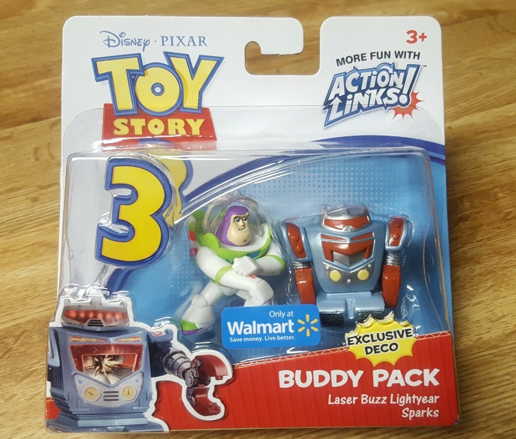 Disney Pixar Toy Story Buddy Pack Action Links! Laser Buzz