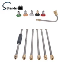 Pressure for 8ft Washer Extension Wand Replacable Washer Lance+Spray ,4000 PSI