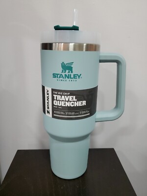 Stanley Travel Quencher ''The Big Grip'' Stainless Steel / 40oz / Color: Seafoam