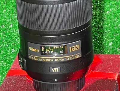 ■ほぼ新品■Nikon NIKKOR 85mm f/3.5G ED VR Nikon AF-S Micro Nikkor 85mm f 3.5 G ED VR Lens Kit With Ring