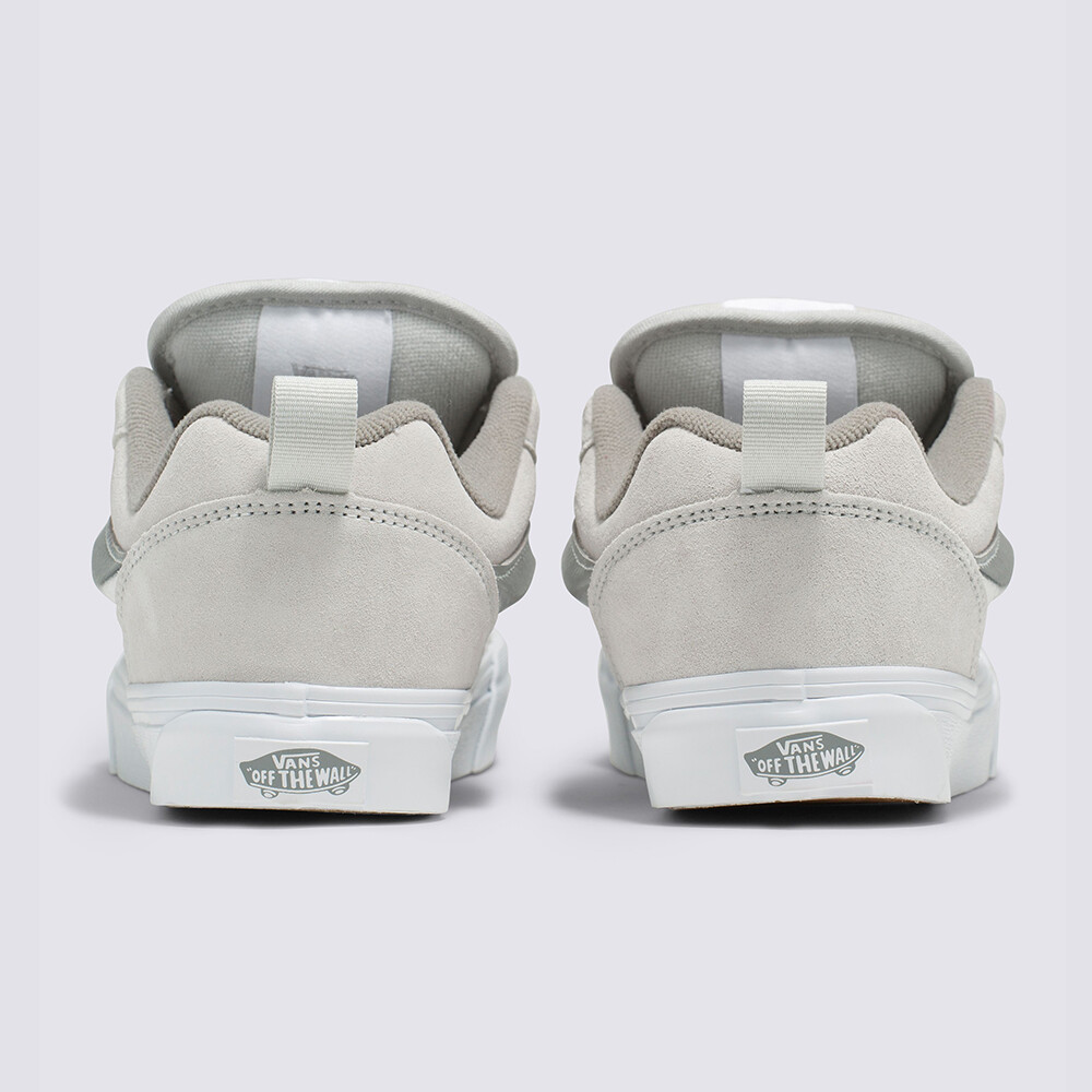 Vans Metallic Silver Knu Skool Skate Sneakers Shoes Silver