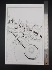 ORIGINAL Spyro Reignited Trilogy "Home World Glide" 11x17 fan art illustration