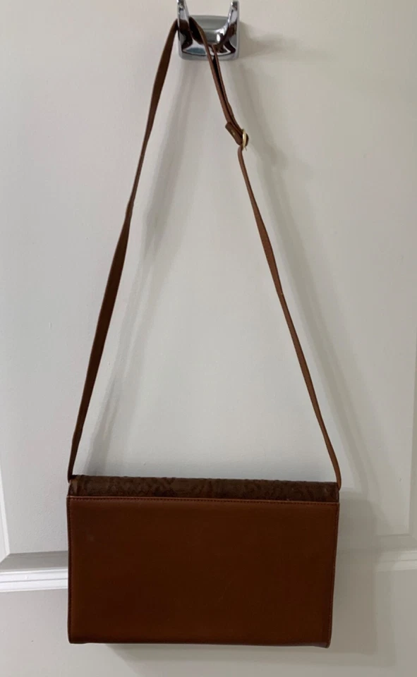Bolso de Mano/Bolso de Mano Vogue Vintage Marrón Hombro Cuero con Correas Extraíbles Foto 3 de 4