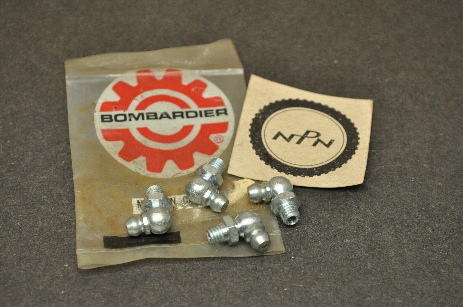 NOS Vtg Ski Doo Snowmobile Elbow Grease Fitting Zerk Lot (Qty 4) 408