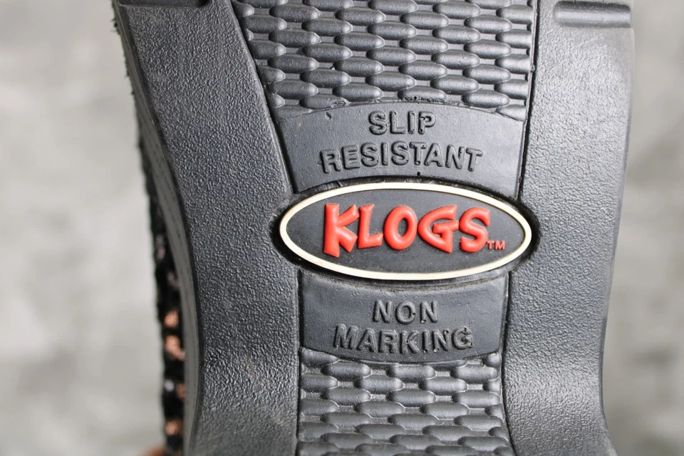 Klogs Womens Slip-Resistant Bronze & Black Leather Clogs Size 9M - Image 2 of 4