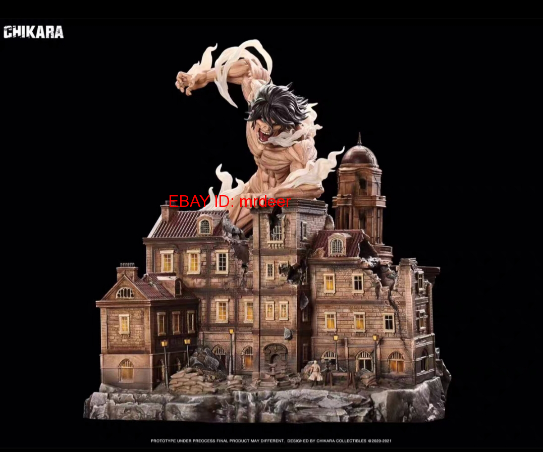 New Chikara Studios Attack On Titan Eren Jaeger Resin Statue Model