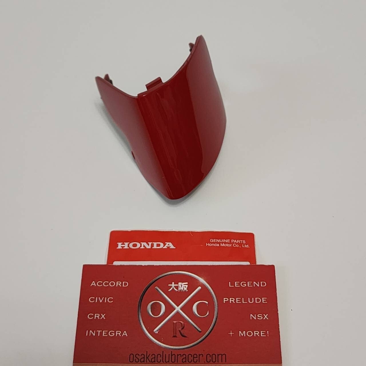 Genuine OEM 99-01 Acura NSX Front Bumper Tow Hook Cover Cap NEW Formula Red R510