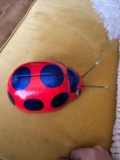 vintage modern toys masudaya M-t made in japan battery operated rambling ladybug