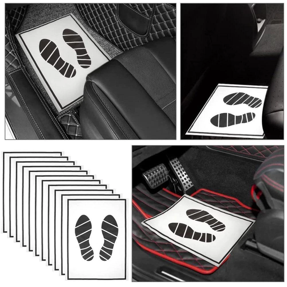 50Pcs Paper Floor Mats For Automotive Floor Mats Home Disposable Car Paper V1W5
