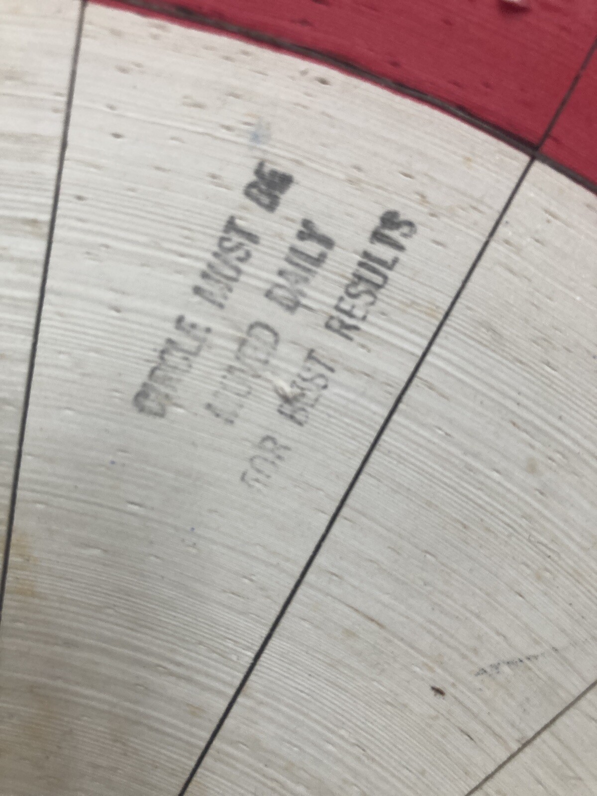 Vintage Rare 1986 Widdy Wood Cork Dartboard Dart Made In USA American