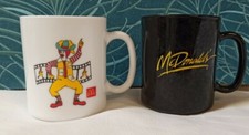 2 Mugs Arcopal Vintage MC Do Ronald Mac Donald's et Euro Disney 