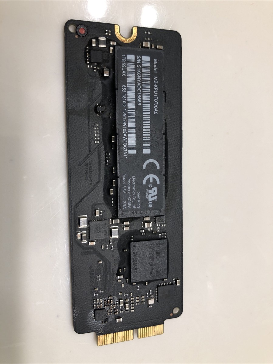 Apple純正 1TB SSD(Samsung MZ-KPU1T0T/0A6) OEM Apple Samsung 1TB SSD SSUAX MZ-KPU1T0T/0A6 - 655-1810D