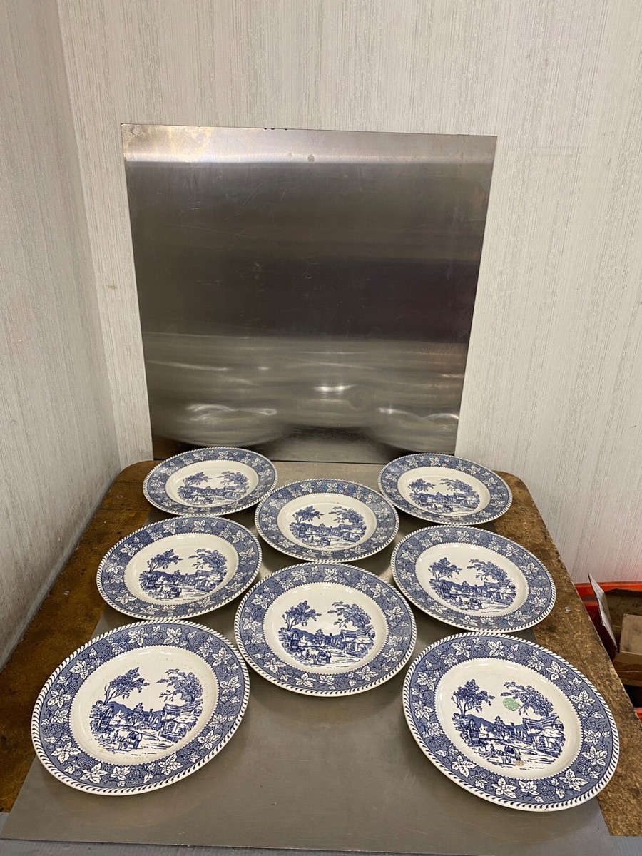 シェイクスピア　記念プレート Stratwood Collection Shakespeare Country Blue & White Dinner Plate