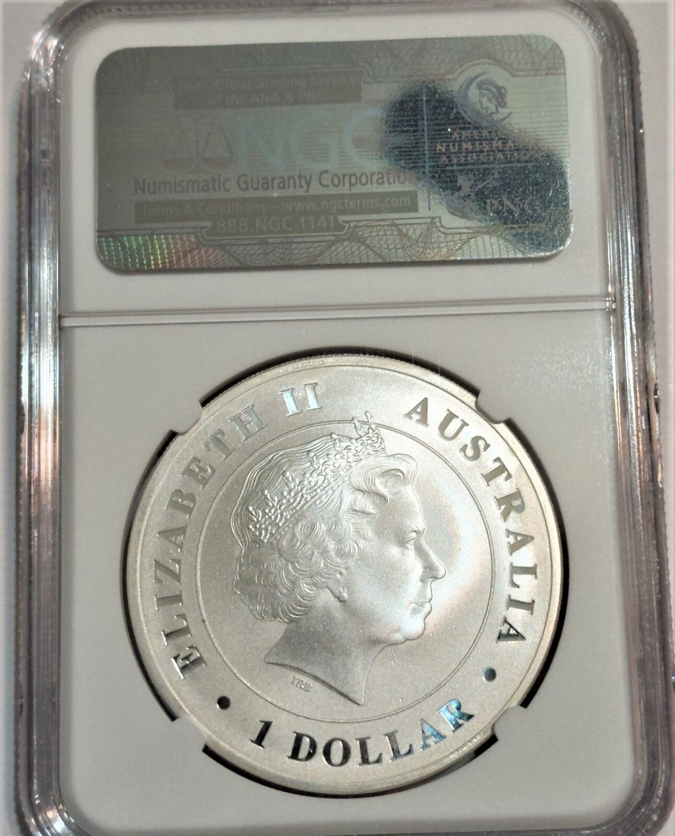 2014年 オーストラリア クーカバラ 1ドル 銀貨 MS 70 NGC 2014年 オーストラリア クーカバラ 1ドル 銀貨 MS 70 NGC（2014