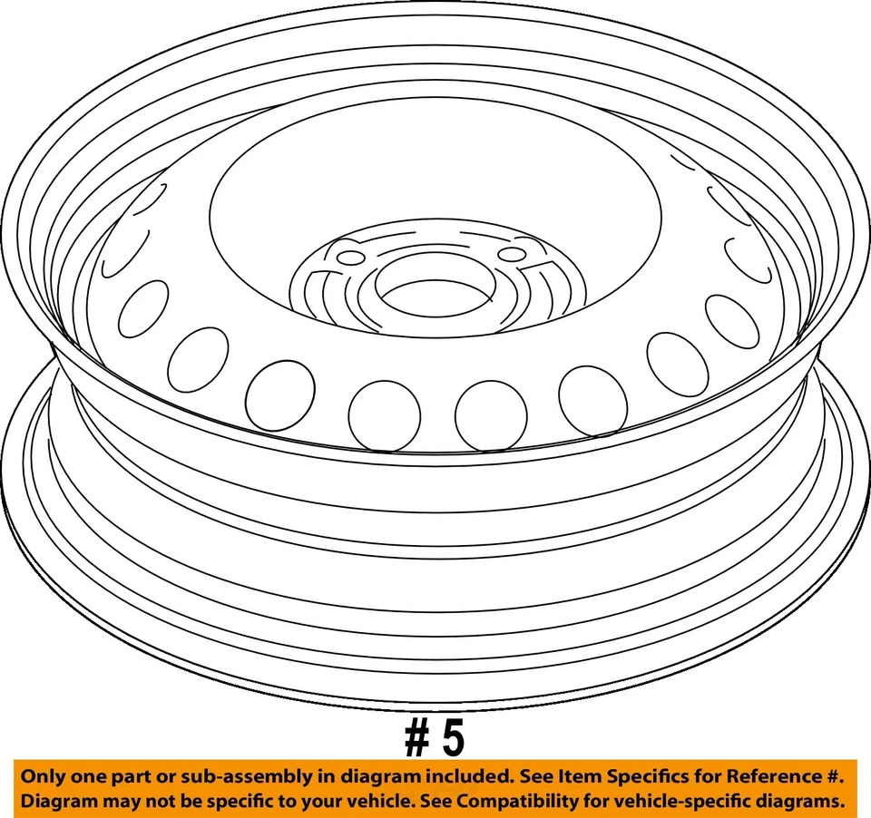 Used Wheel fits: 2016 Chevrolet Spark gasoline model 14x4 Grade A - Image 4 of 4