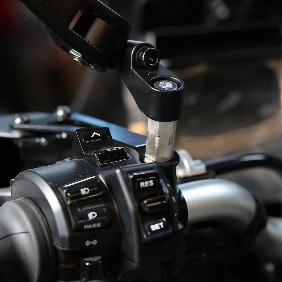 Para Yamaha TW200 SR400 TDM850 FZ8 M10x1.25 Espejos Laterales Adaptador Tornillo Perno Elevador Foto 4 de 4