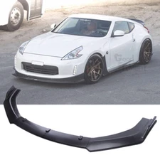 For Nissan 370Z 350Z 3Pcs Matte Black Front Bumper Lip Splitter Spoiler Body Kit