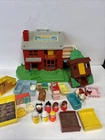 Vintage 1989 Fisher Price Little People Neighborhood 2551 Play Set Huge Lot
