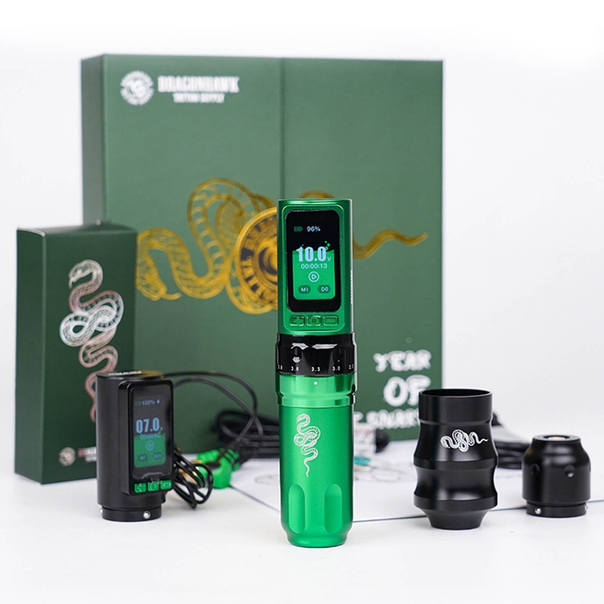 Dragonhawk Fold Pro Year of Snake Edition Wireless Tattoo Machine