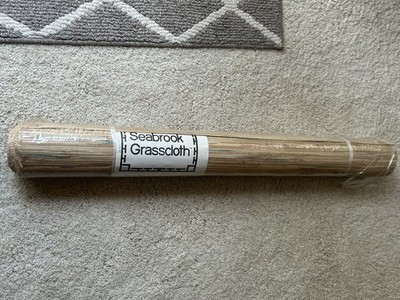 1 Roll NEW Seabrook Grasscloth Wallpaper GR318 Textured Double Roll 36'' X 8 Yds.
