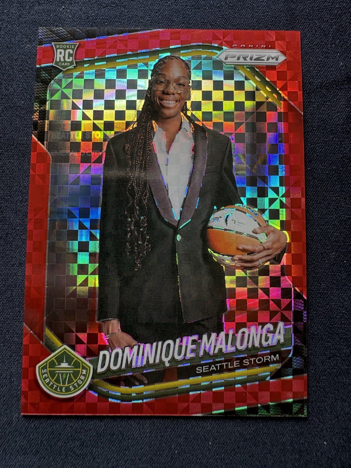 2025 Panini Prizm WNBA - Dominique Malonga #116 Red Power Prizm /75 (RC)