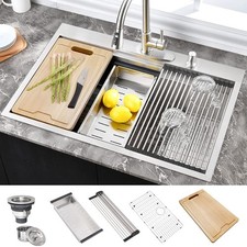 30 Inch Kitchen Sink Drop In-30x22 Stainless Sink Kitchen Sinks Drop In Top M...