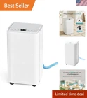 Whisper-Quiet 30-Pint Dehumidifier with Smart Humidity Indicator & Modes