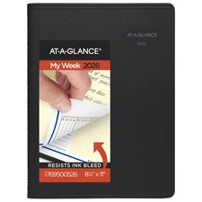 AT-A-GLANCE 2026 Weekly & Monthly Appointment Planner, 8.25" x 11", Black