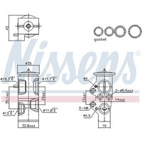 Nissens 999428 Expansionsventil, Klimaanlage
