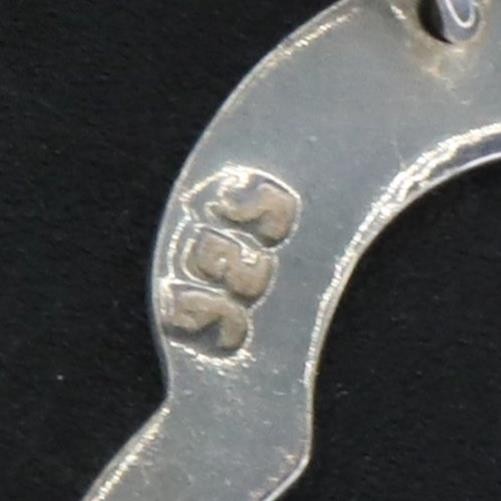 VTG Sterling Silver - Solid Charm Holder Necklace… - image 5