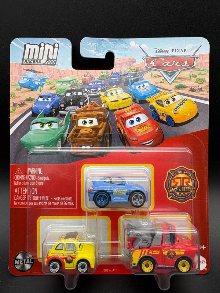 Disney Pixar Cars Mini Racers 3 Pack 2025 *You Pick* Road Radiator ...