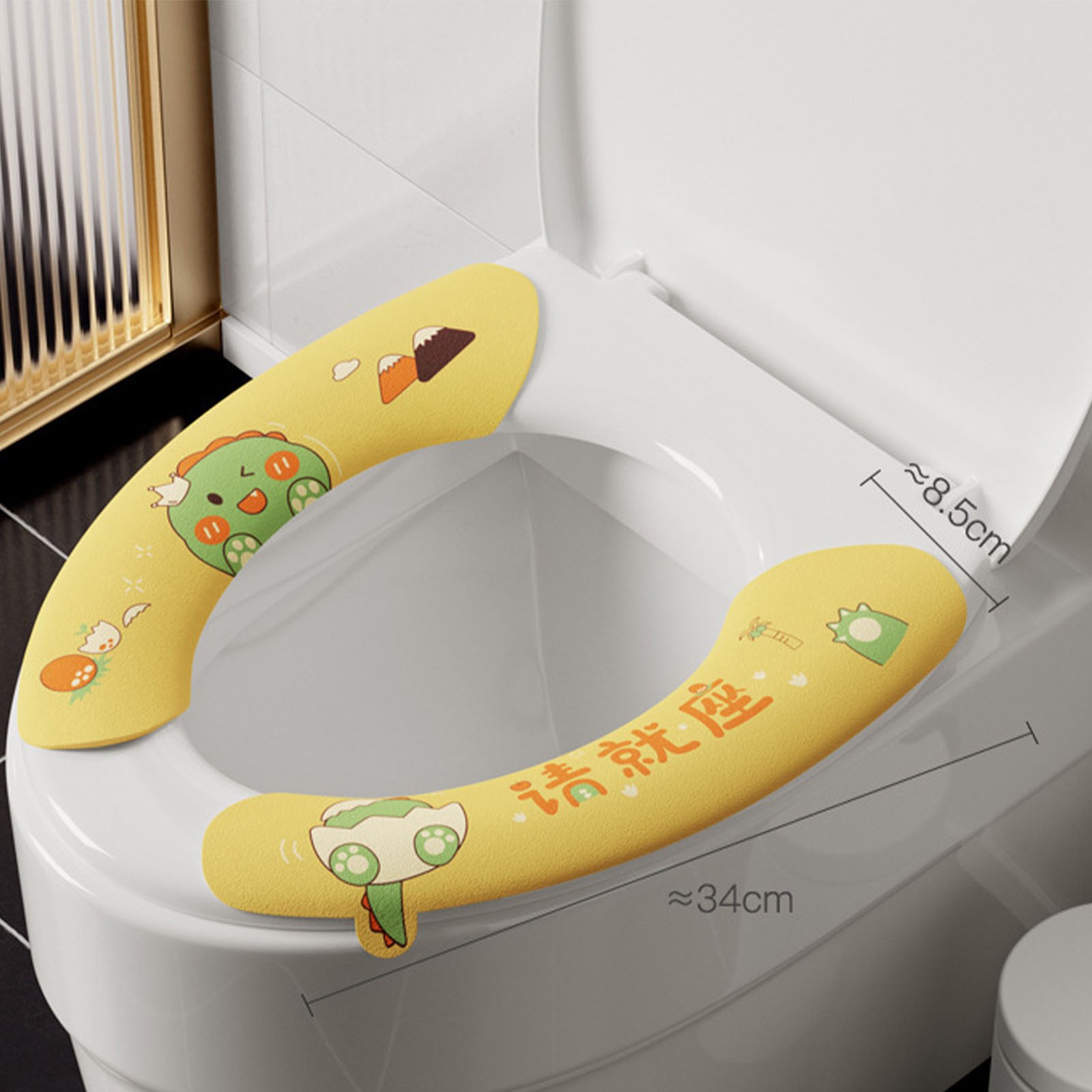Adhesive Toilet Seat Covers Four Seasons Universal Reusable Waterproof Toilet Se