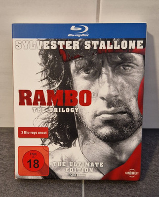 Rambo The Trilogy Blu-ray 1-3 Uncut Ultimate Edition Digipack Schuber Stallone