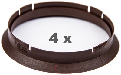 Anelli Per Allineamento Ruote Set Di 4 Anelli Di Centraggio Per Cerchi - 72.5 Mm A 66.6 Mm, Plastica, Per Allineamento Precise Tappi Cerchi In Lega Polo