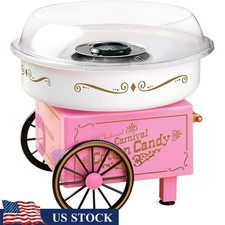 Máquina de Algodón de Caramelo Niños Fiesta con Conos Reutilizables Cuchara de Azúcar Cabezal Extractor Nuevo