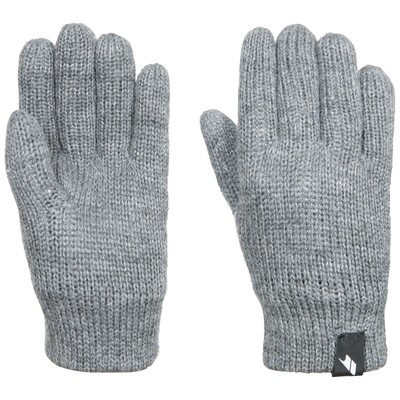 Trespass Kids Knitted Glove Grey Girls Boys Winter For Winter Bargo