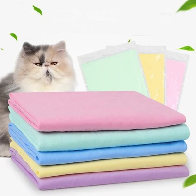 New Lovely Pet Small Medium Large Cats Dogs Bath Towel Super Absorbent PVA Washa