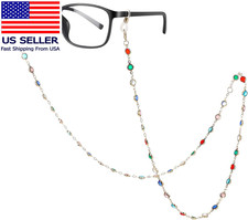 Colorful Beaded Eyeglass Chain, Eyeglasses Chain Holder, Glasses Strap for Women