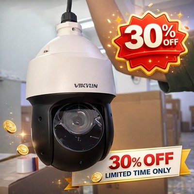 Vikylin 4K 8MP 25X Zoom PTZ IP Camera 360 degree Auto Tracking POE Onvif Outdoor
