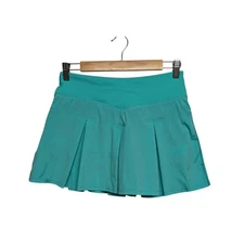 Ivivva Lululemon Girls Athletic Pleated Skirt Tennis Skort Size 14 Aqua Shorts