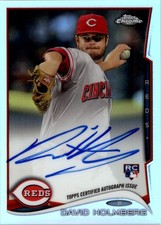 2014 Topps Chrome Rookie Autographs Refractors #134 David Holmberg - BB Auto