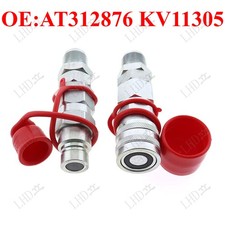 Male&Female Flat Face Coupler AT312876 KV11305 For John Deere 310G 110 324J210K