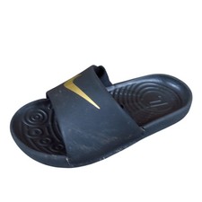 Nike Kawa Toddler Slide Sandals Sz 7C Athletic Beach Pool Black Gold 819094-003