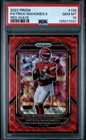 2022 PANINI PRIZM RED WAVE #139 PATRICK MAHOMES II 5/149 PSA 10