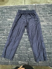 Vintage 90's 2000's Nike Snap Track Basketball Pants 2XL Blue Baggy Warm Ups NEW