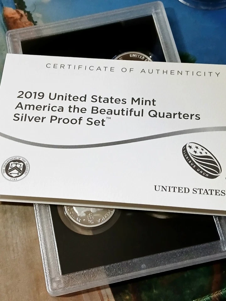 1 ea 2019 America The Beautiful Silver Quarters Proof Set in Original Box + COA - Image 4 of 4
