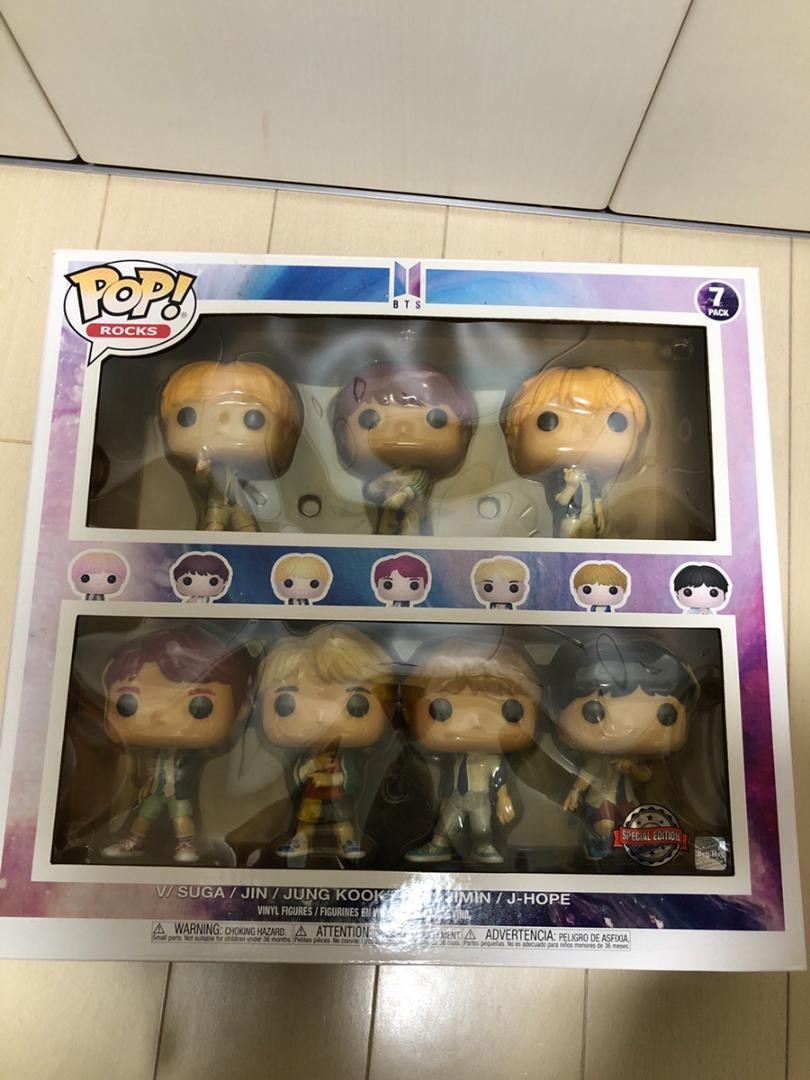 BTS POP ROCKS フィギュア 7体 Amazon.com: POP! Funko Rocks - BTS - 7 Pack Exclusive