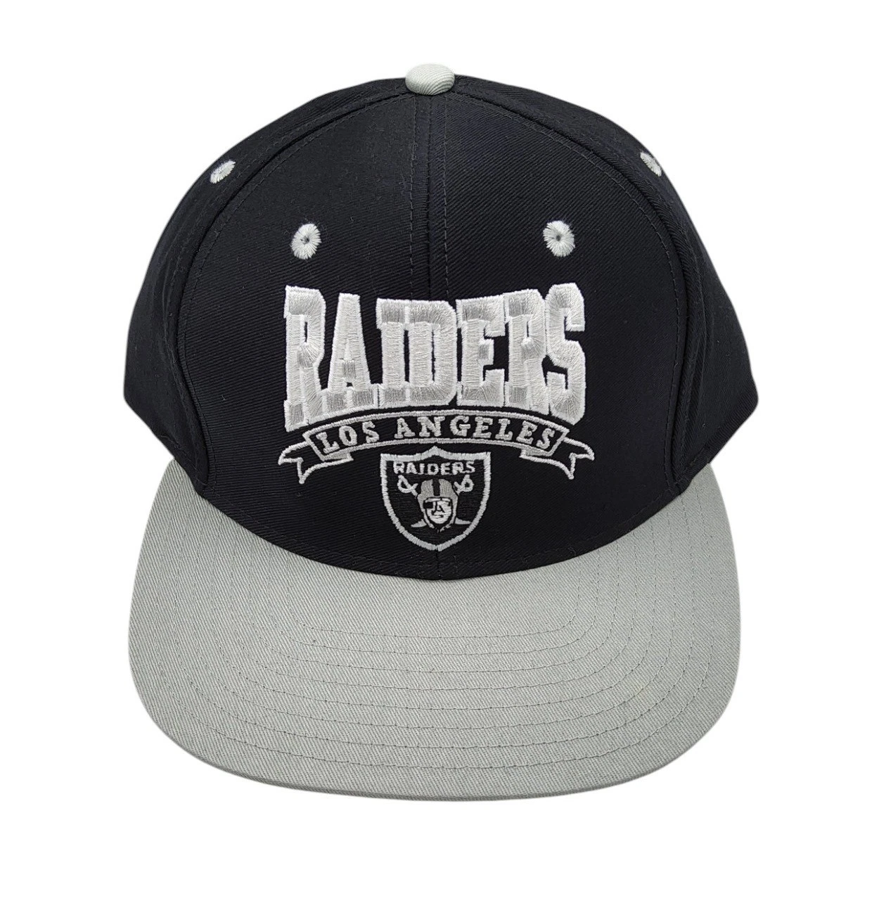 Cappello Reebok Los Angeles Raiders visiera piatta strutturata 2 toni regolabile snapback