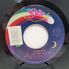 Babyface My Kinda Girl 7" 45rpm M- Vinyl 80's Record free sleeve