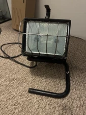 Vintage Portable Halogen Work Light Lamp The Designer's Edge  Heavy Duty Works 